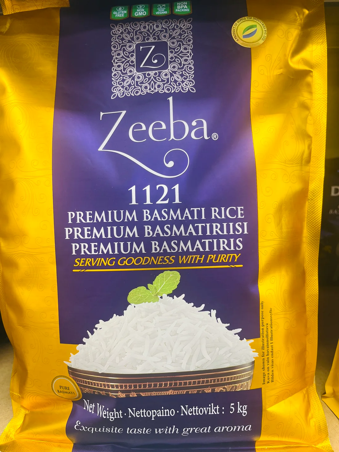 Zeeba Premium Basmati Rice 5kg