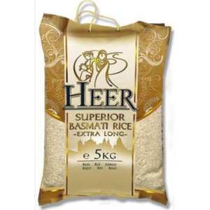 Heer Long Grain Basmati Rice - 5kg