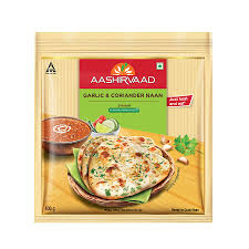 Aashirvad Garlic And Coriander Naan 400g