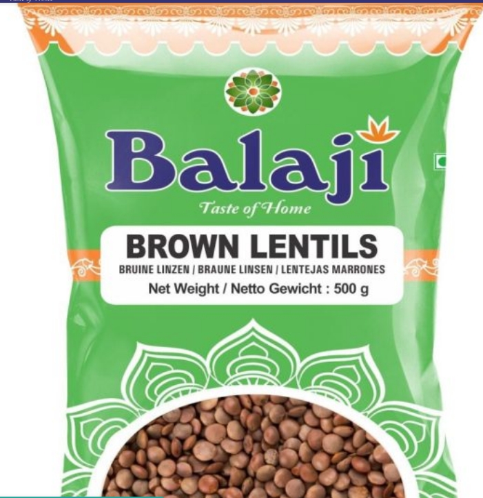 Balaji Brown Lentils 500g