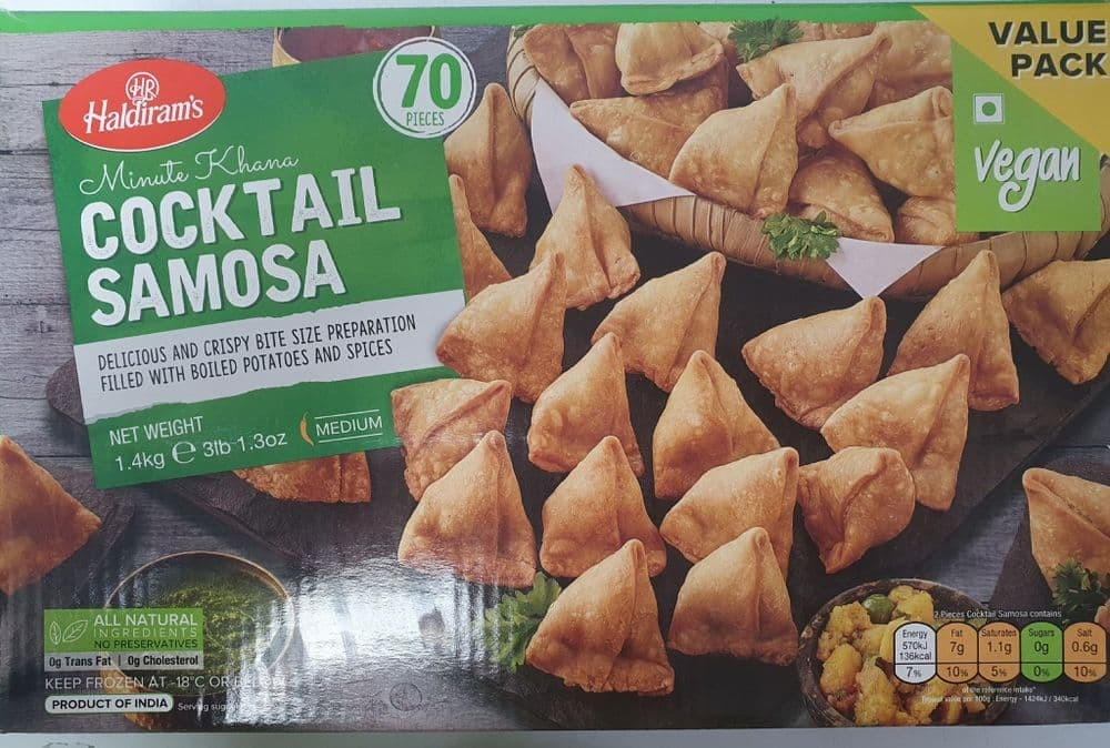 Haldiram Cocktail Samosa 1.4kg(70pcs)